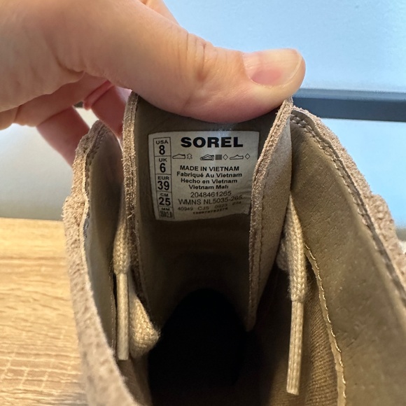 SOREL Joan Now Lace, Omega Taupe, Size 8 - Picture 5 of 10